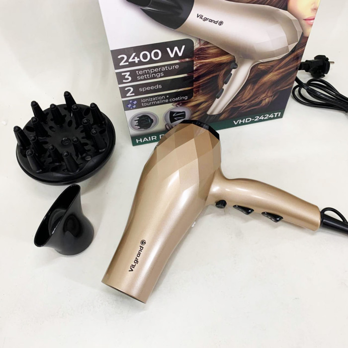 Фен VILGRAND VHD 2424TI. Цвет: бежевий