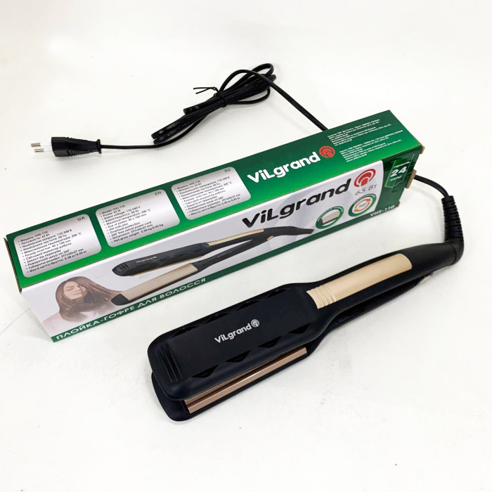 Плойка для волосся ViLgrand VHS-110. Колір: золотий