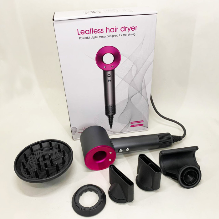 Фен Super Hair Dryer з 5 насадками для швидкого сушіння та укладання волосся