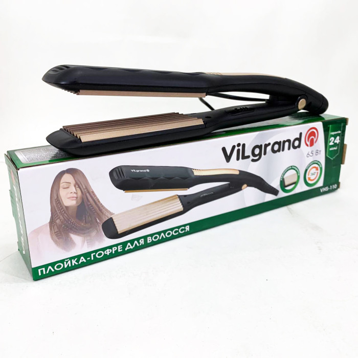 Плойка для волосся ViLgrand VHS-110. Колір: золотий