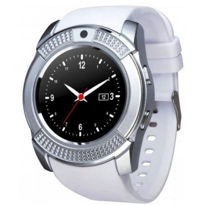 Розумний смарт-годинник Smart Watch V8. Колір: білий
