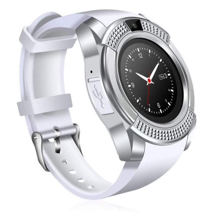 Розумний смарт-годинник Smart Watch V8. Колір: білий