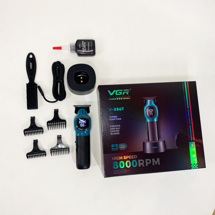 Тример для стрижки волосся VGR V-886T BLUE 8000RPM