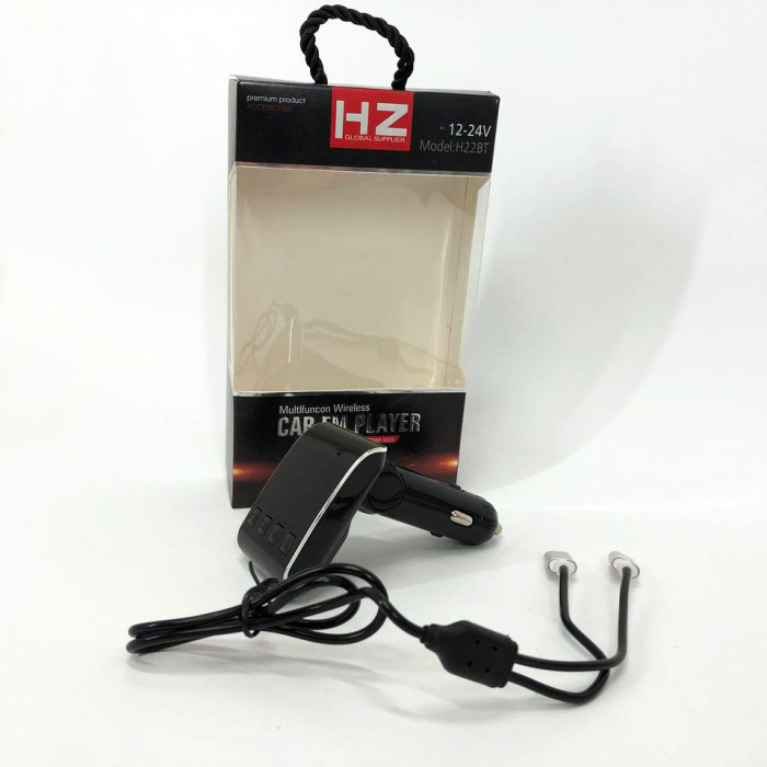 FM модулятор HZ H22 BT для авто з Bluetooth, Авто трансмітер від прикурювача, Bluetooth фм передавач