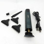 Тример для стрижки волосся, вусів, бороди VGR V-077 з USB зарядкою, корпус метал, триммер бездротовий
