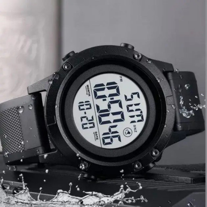 Годинник наручний чоловічий SKMEI 1508BKWT BLACK, годинник наручний електронний тактичний. Колір: чорний