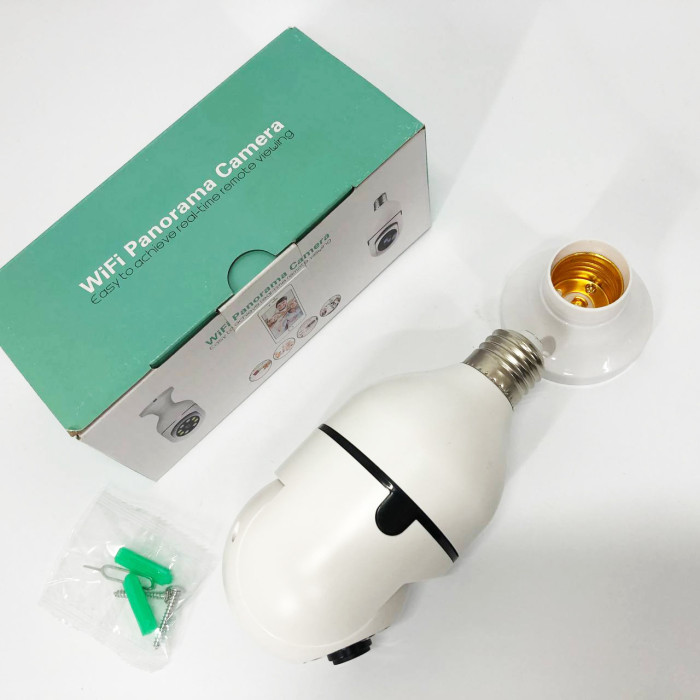 Камера відеоспостереження лампочка CAM L1 E27 WIFI IP 360/90 поворотна