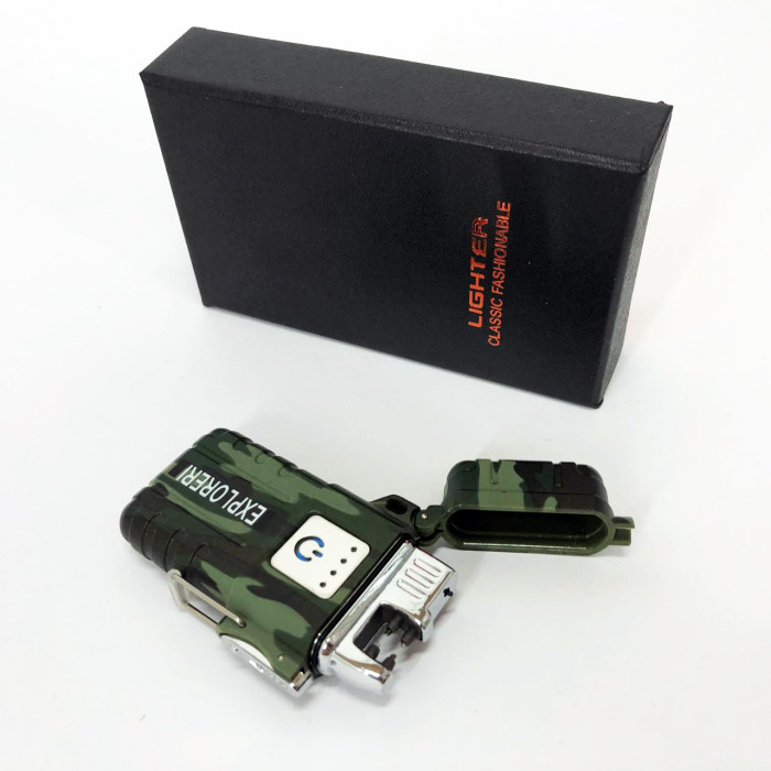 Запальничка імпульсна JL317 Explorer, Вітрозахисна запальничка, Запальничка юсб з гравіюванням