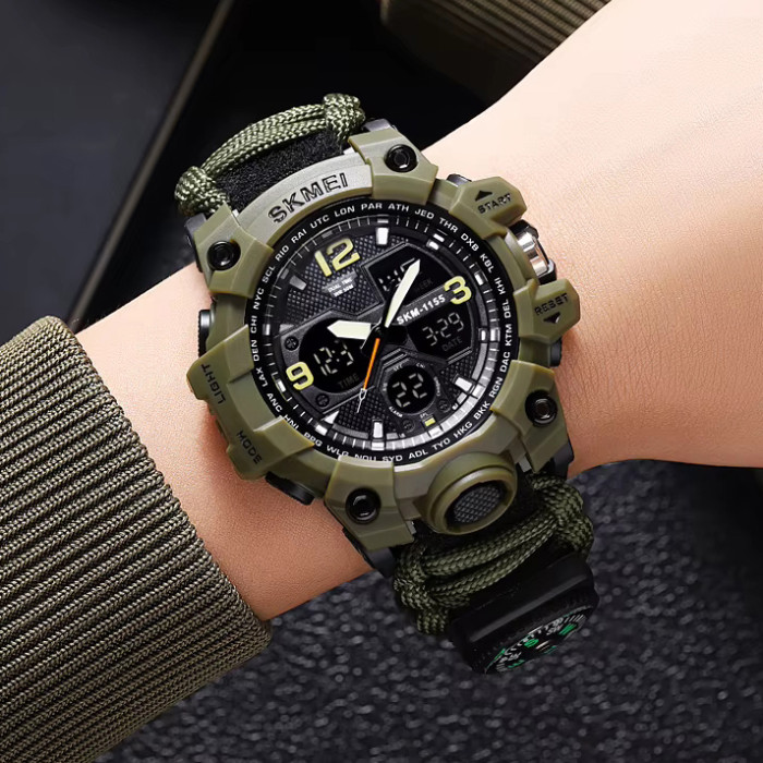 Годинник наручний чоловічий SKMEI 1155BAG PARACORD
