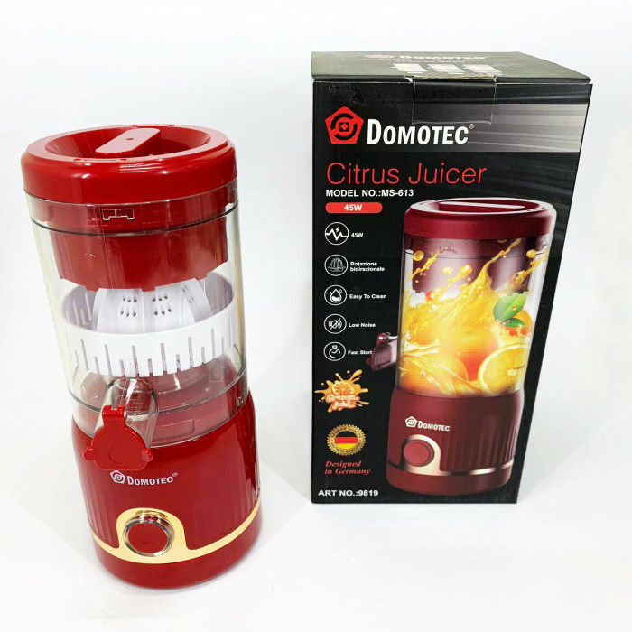 Соковитискач для цитрусових Domotec MS-613 250мл. Колір: червоний