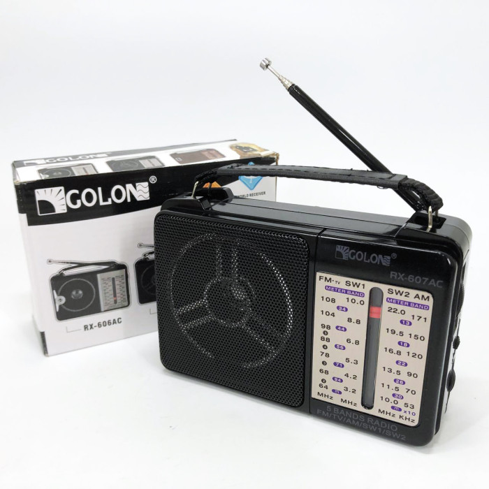 Портативний радіоприймач всехвильовий GOLON RX-607 AC, переносний приймач FM, FM-приймачі