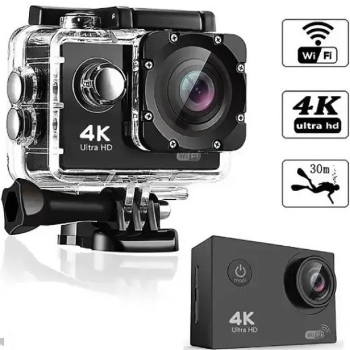 Водонепроникна спортивна екшн камера DVR Sport S2 Wi-Fi/SD, Бодікамера з дисплеєм, Відеокамери sport