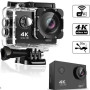 Водонепроникна спортивна екшн камера DVR Sport S2 Wi-Fi/SD, Бодікамера з дисплеєм, Відеокамери sport