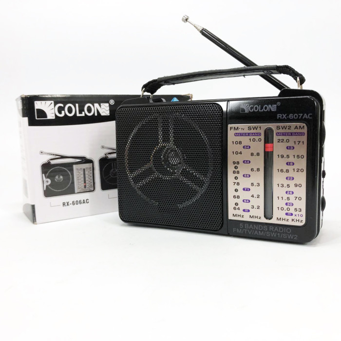 Портативний радіоприймач всехвильовий GOLON RX-607 AC, переносний приймач FM, FM-приймачі