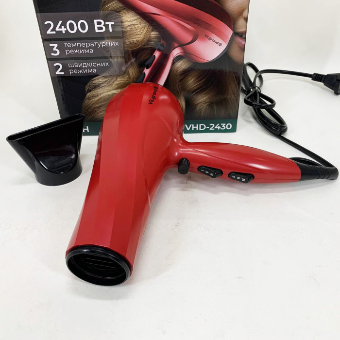 Фен Vilgrand VHD-2430 Колір: червоний