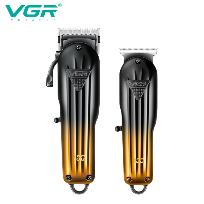 Комплект VGR 2 в 1 V-646 акумуляторна машинка для стрижки та триммер