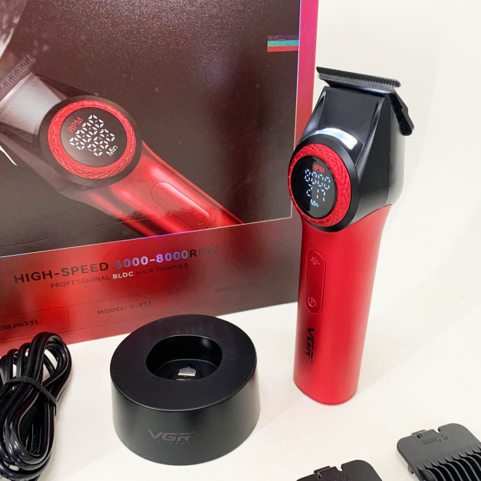 Тример VGR V-977 RED, регулювання потужності 6000 - 8000 RPM