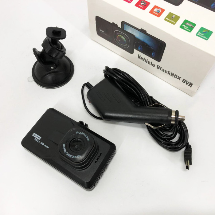 Автомобільний відеореєстратор 626-2, LCD 3", Angel Lens, 1080P Full HD, металевий корпус