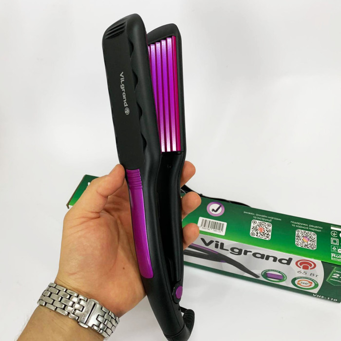 Плойка для волосся ViLgrand VHS-110. Колір: фіолетовий