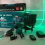 Рівень лазерний лінійний нівелір акумуляторний Laser 4D, 16 ліній, робоча відстань 30м, у валізі