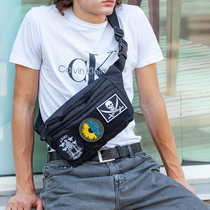 Тактична бананка з патч-панеллю чоловіча, Сумка через плече з Cordura