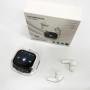 Бездротові вакуумні навушники TWS з дисплеєм LED, вологозахист IPx4 Bluetooth 5.4 з кейсом. Колір: білий