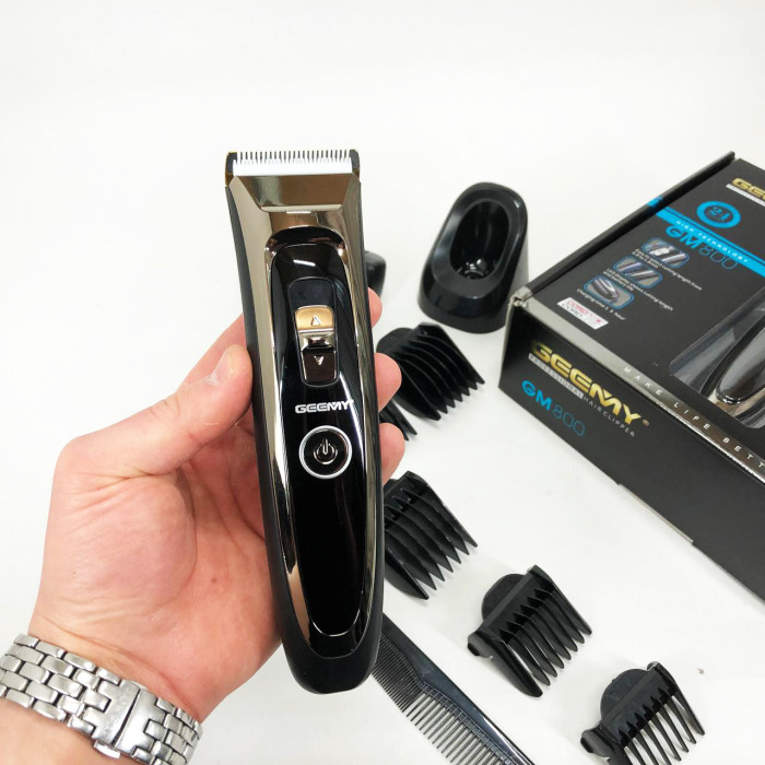 Машинка для стрижки акумуляторна 5 в 1 Gemei GM-800 професійний триммер, електробритва для волосся