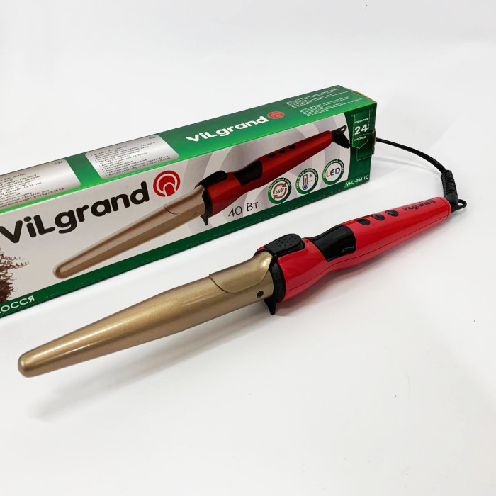 Плойка конусна ViLgrand VHC-3041LC. Колір: червоний