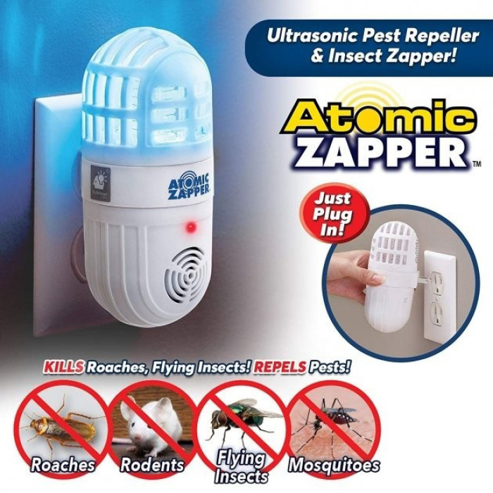 Ультразвуковий відлякувач шкідників і комах, що літають — Atomic Zapper