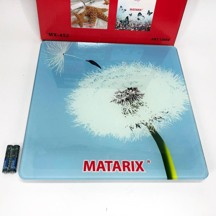 Ваги для підлоги MATARIX MX-452 180 кг, Ваги для вимірювання маси тіла, Електронні ваги кульбаба