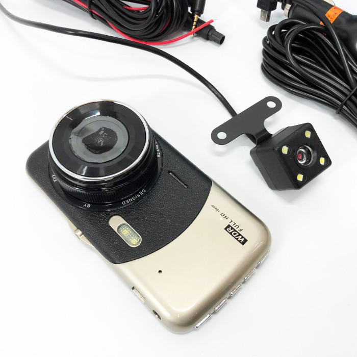 Відеореєстратор автомобільний MHZ DVR CT503 1080P з двома камерами, Реєстратор з камерою на машину