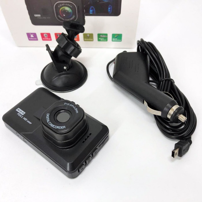 Автомобільний відеореєстратор 626-2, LCD 3", Angel Lens, 1080P Full HD, металевий корпус