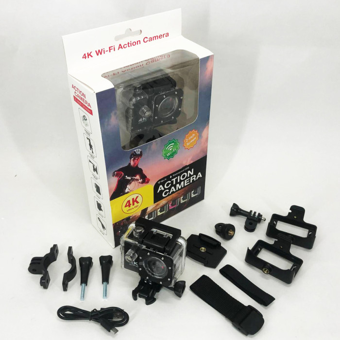 Водонепроникна спортивна екшн камера DVR Sport S2 Wi-Fi/SD, Бодікамера з дисплеєм, Відеокамери sport