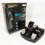 Машинка для стрижки 5в1 Geemy GM-853 стайлер, бритва, триммер на акумуляторі нержавіюча сталь 6 насадок