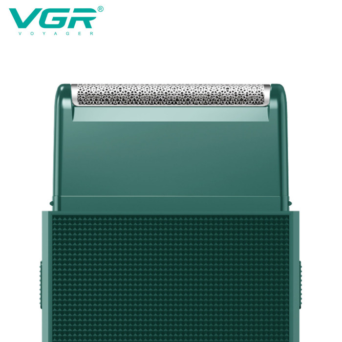 Електробритва VGR V-376 GREEN шейвер, Професійний шейвер-електробритва, Портативна бритва
