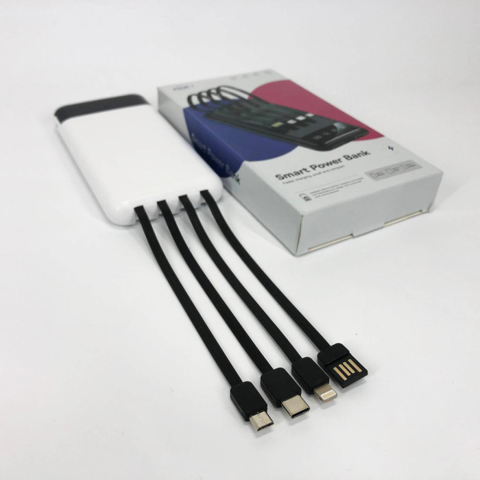 Павербанк Power Bank UKC 50000mAh Мобільна зарядка зовнішній акумулятор портативний павер. Колір: білий