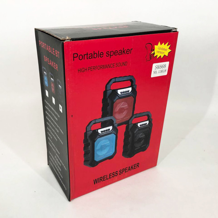 Бездротова портативна колонка Bluetooth YF-668BT. Колір: чорний
