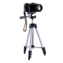 Штатив для телефону та фотоапарата Tripod 3110 PRO портативний трипод 0,35-1.02м висота. Колір: срібний