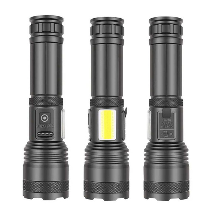 Ліхтарик PLD-P815 White Laser LED PM10-TG+COB, Ліхтарик тактичний акумуляторний ручний