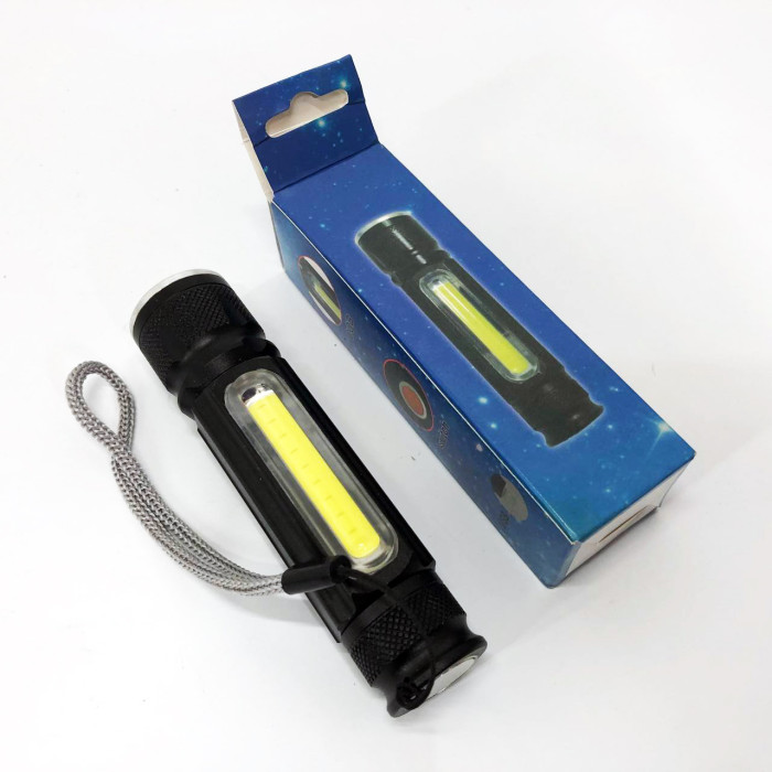 Ліхтарик портативний світлодіодний Police BL-516/616-T6-COB з USB-зарядкою, магнітом та функцією зуму