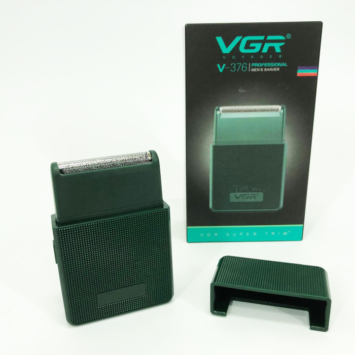 Електробритва VGR V-376 GREEN шейвер, Професійний шейвер-електробритва, Портативна бритва