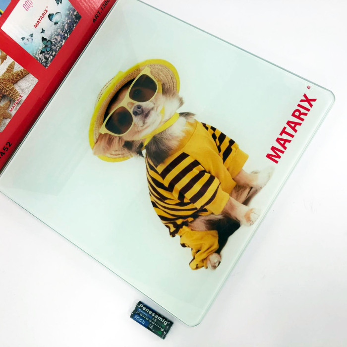 Ваги для підлоги MATARIX MX-452 180 кг, Ваги для вимірювання маси тіла, Електронні ваги пес