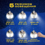 Ліхтар Лампа для кемпінгу акумуляторна BL-2029 + SOLAR на сонячній батареї кемпінговий складаний ліхтар