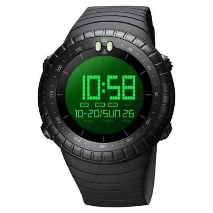 Годинник наручний чоловічий SKMEI 1992BK BLACK, чоловічий армійський водостійкий тактичний годинник. Колір: чорний