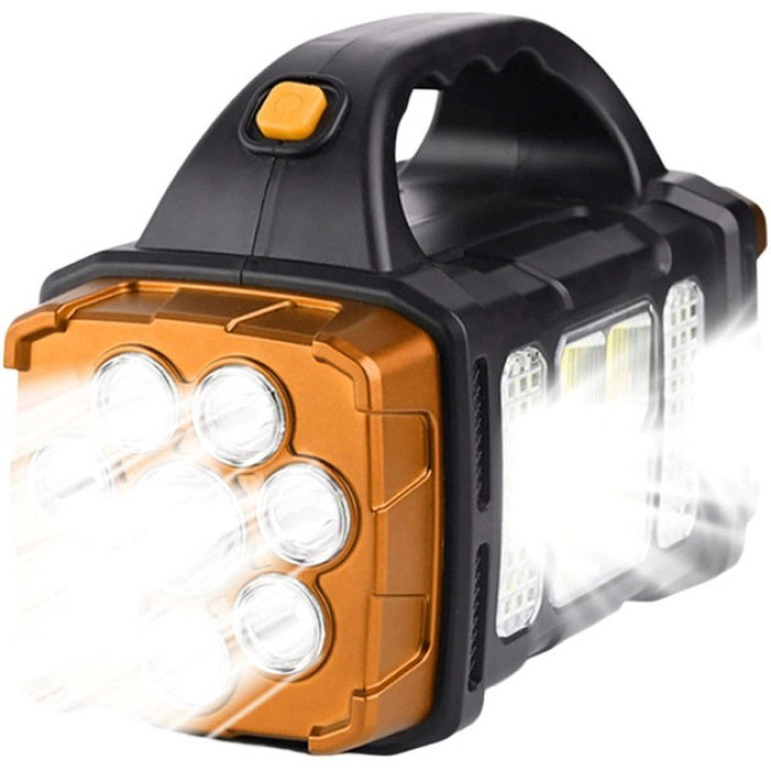 Ліхтар кемпінговий з сонячною панеллю та повербанком HB-1678-2х8LED-6COB, ліхтар кемпінговий світлодіодний