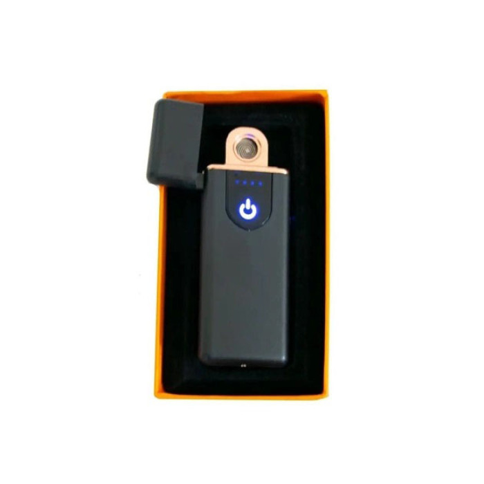 Електрозапальничка USB ZGP ABS, сенсорна електрична запальничка спіральна. Колір чорний