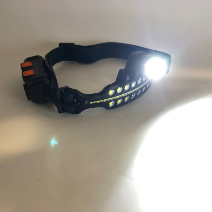 Ліхтар налобний BL-W690-LTS+SMD white+red сенсорний (з датчиком руху), світлодіодний налобний ліхтарик