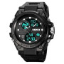 Годинник наручний чоловічий SKMEI 2031BK BLACK, чоловічий тактичний годинник, протиударний годинник. Колір: чорний