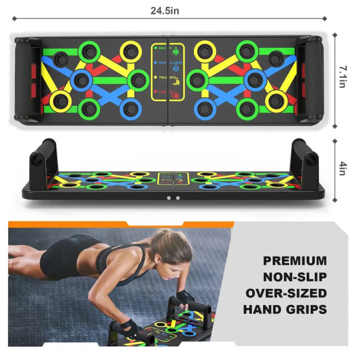 Тренажер для віджимань Foldable Push Up, портативний тренажер для віджимань, платформа для віджимання