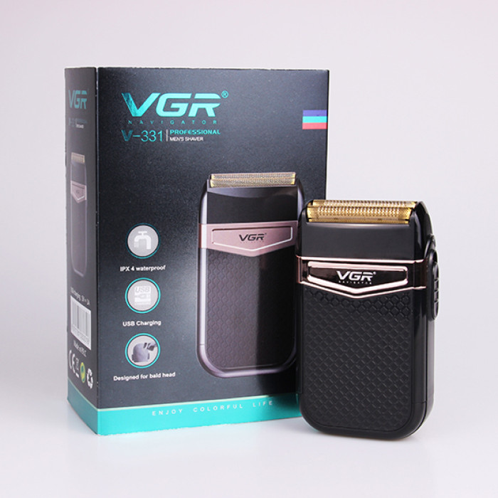 Електробритва VGR V-331, шейвер бритва тример для стрижки вусів та бороди професійна чоловіча бритва